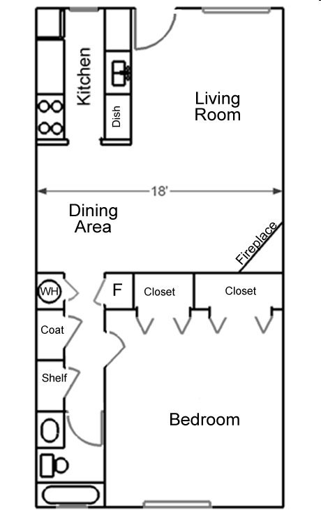 1BR/1BA - Jean Larie Apartments