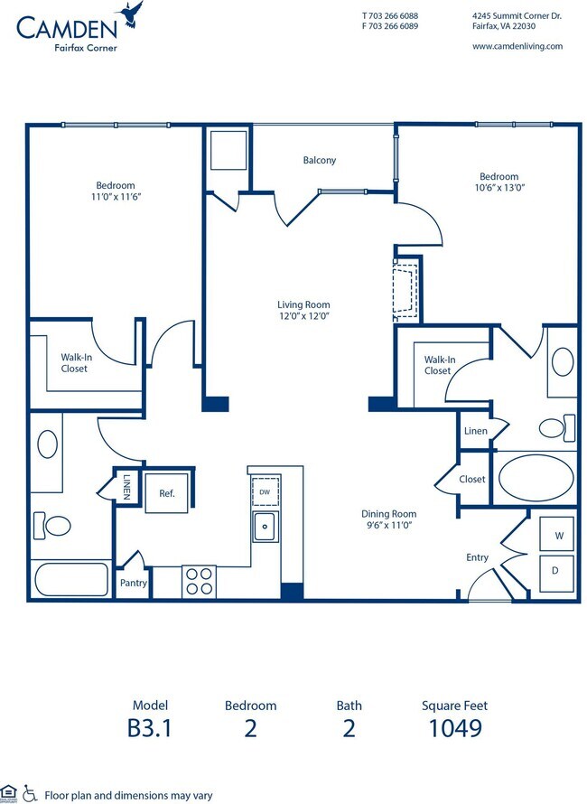 Floorplan - Camden Fairfax Corner