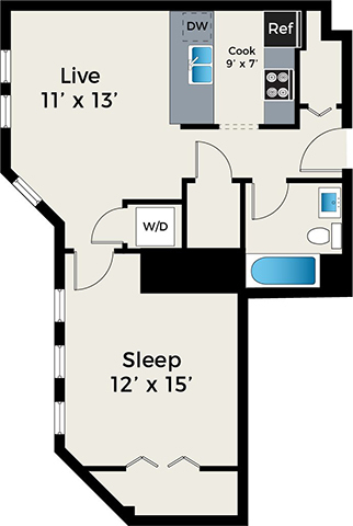 Floorplan - Park Fullerton by Reside