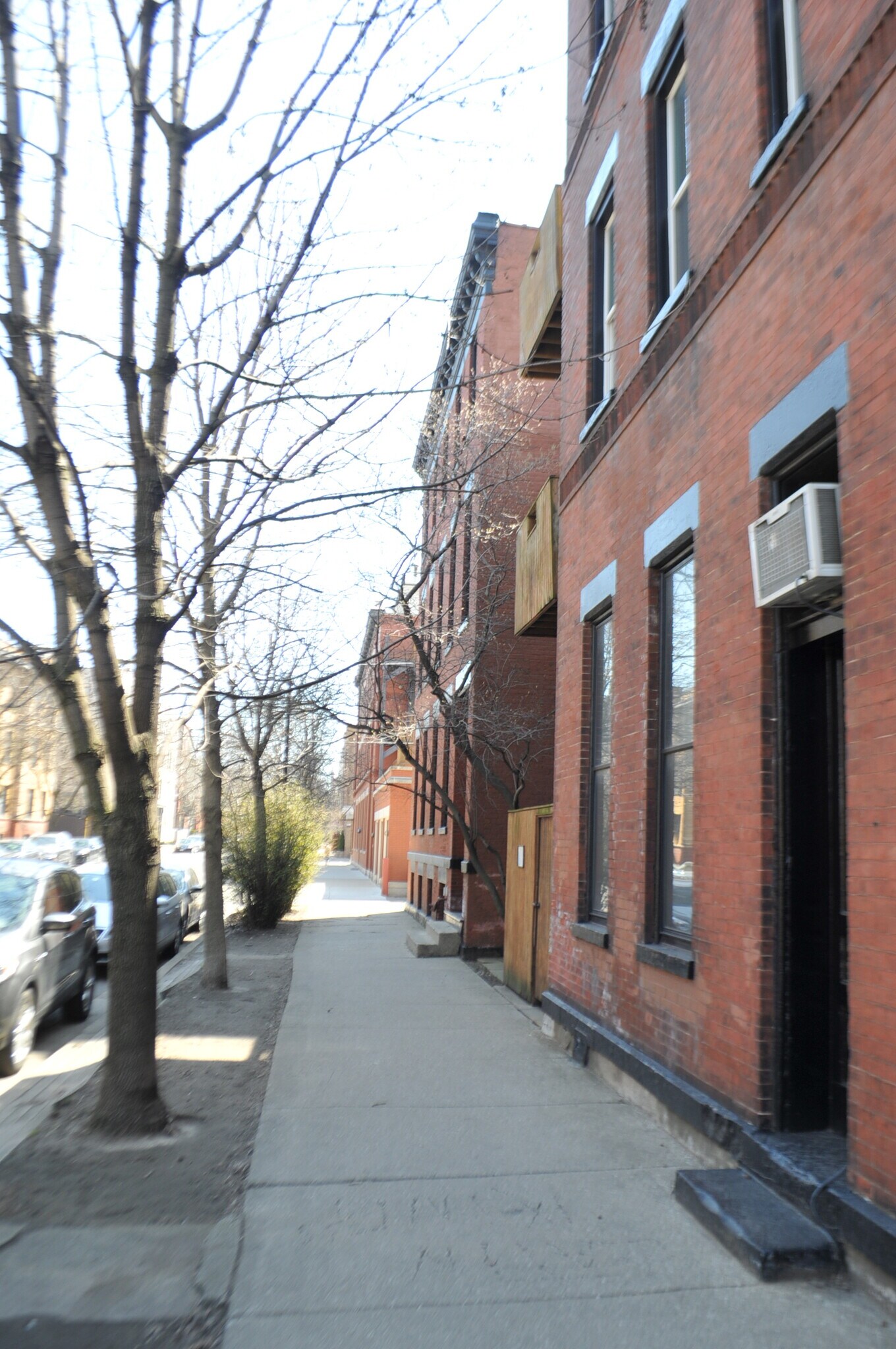 view down the block on Dickens..protected for biking - 2059 N Clifton Ave
