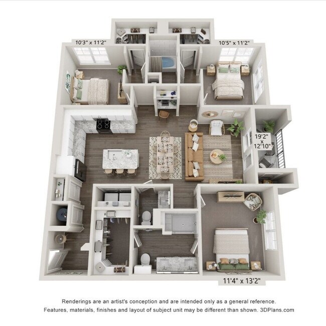 Floorplan - Lenox Sienna | Apartments & Townhomes