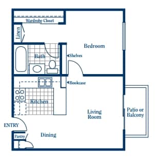 1BR/1BA - Jefferson House I Senior Community