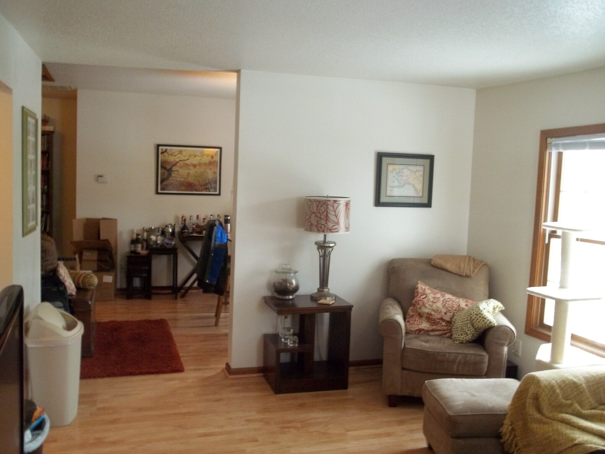 living room looking into the study - 801 N Randolph St