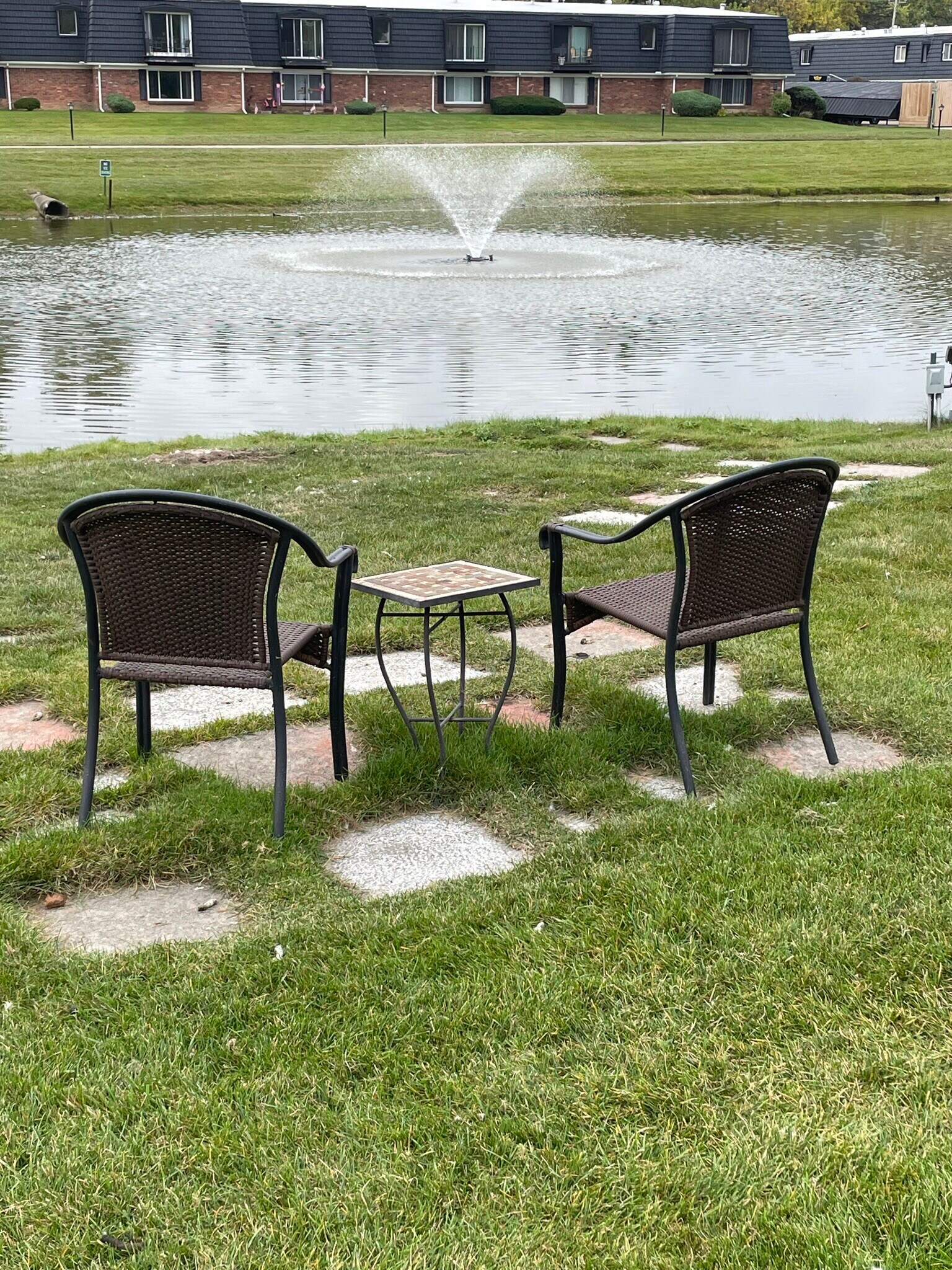 Enjoy sitting by the pond - 1814 Colonial Village Way