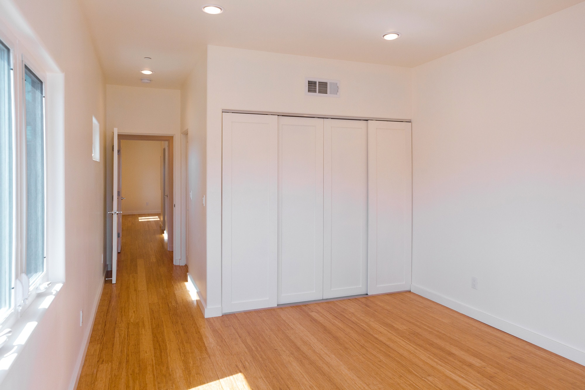 Front Bedroom with Hallway to Rear Bedroom - 741 Wilcox Ave