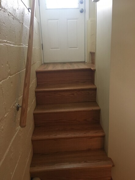 Stairs leading to apt - 114 Copeland Ave