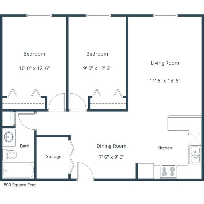 Floorplan - Ashbury Apartment Community