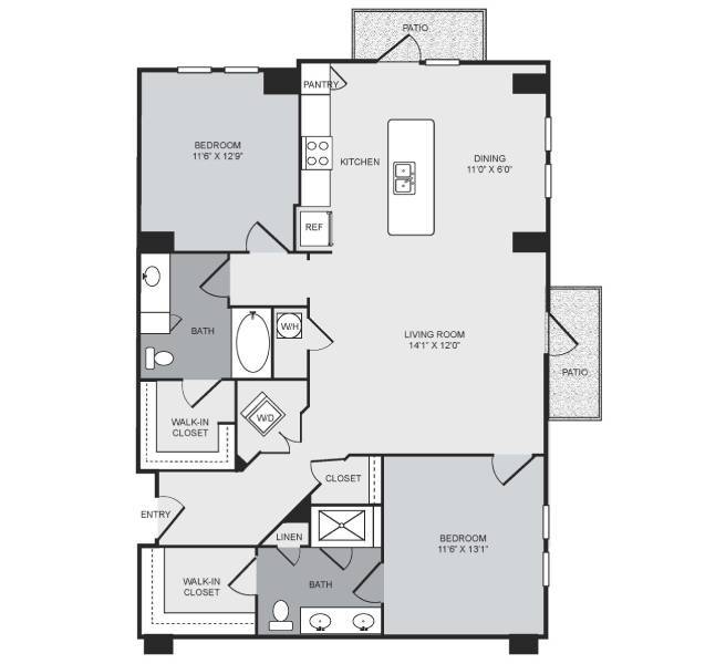 Floorplan - Cantabria at Turtle Creek