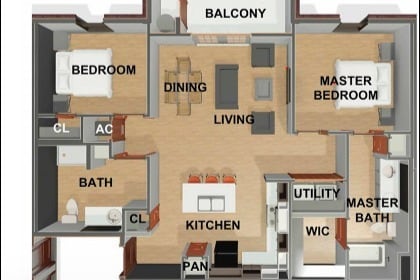2 bed 2 bath - Palma Vista Apartments