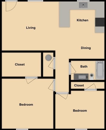 Floorplan - Westlawn Apartments