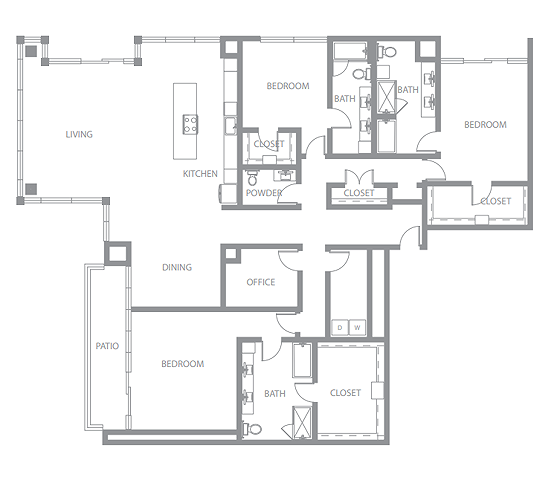 PH1 Floorplan - Twelve Cowboys Way