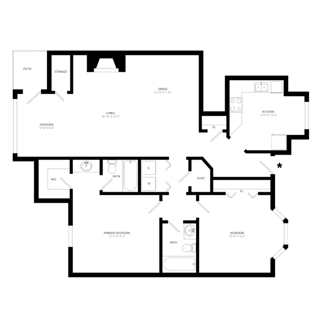 Floorplan - Birchwood at Boulders Apartments