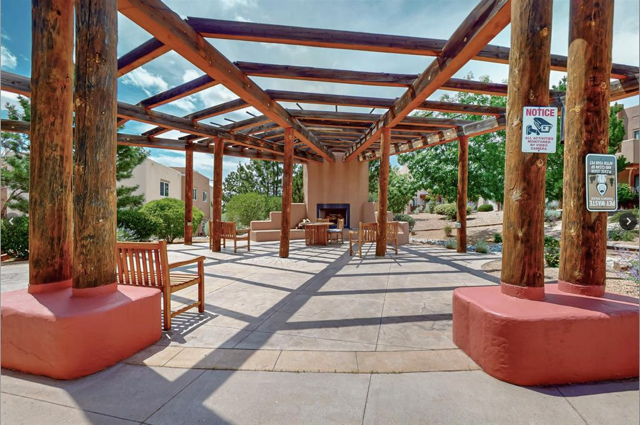 Community patio and fireplace - 2210 Miguel Chavez Rd