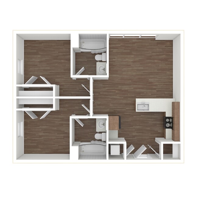 800 South A Unfurnished Floorplan - 800 South