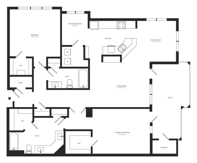 Floorplan - The Adair Apartment Homes