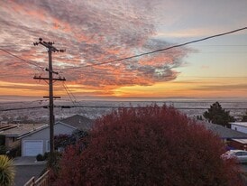 View from the front deck at sunset - 16650 Rolando Ave