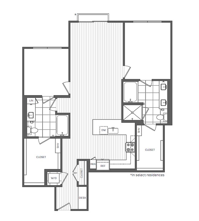 2bd / 2ba - The Overlook at Walnut Creek