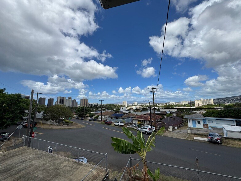 View with Banana Trees in front yard - 1769 Puowaina Dr
