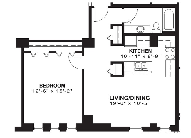 1BR/1BA - Historic Louis Joliet Apartments