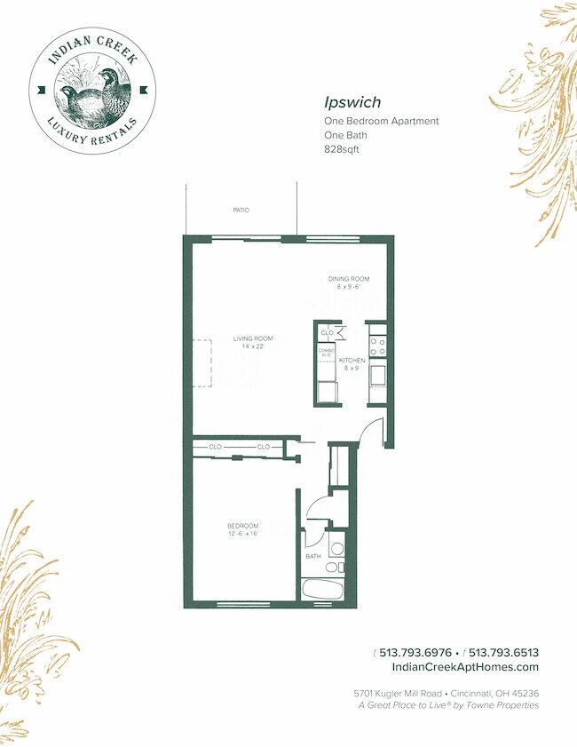 Floorplan - Indian Creek Apartments and Townhomes
