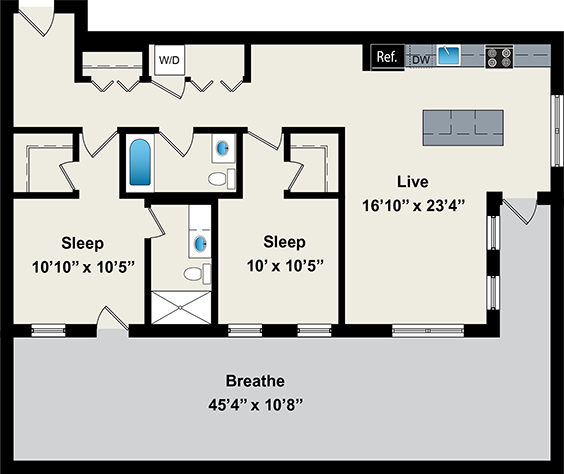 Floorplan - Reside on Jackson