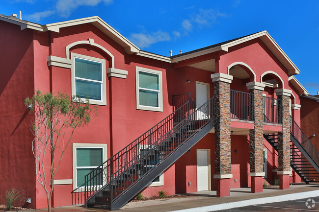 Stucco and Natural Stone Buildings - Amber Sky Estates