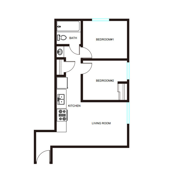 Floorplan - Blue Lake Apartments