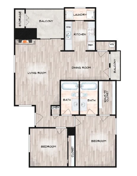Floorplan - Prime at Lake Highlands