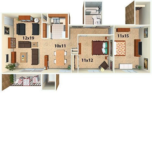 Floorplan - Parkway Apartments