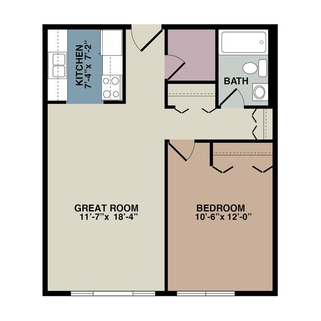 Floorplan - River South Apartments