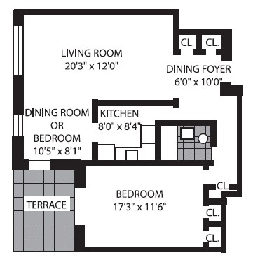 1BR/1BA - Roosevelt House