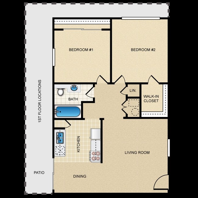 2BR/1BA - Kimberly Arms Apartment Homes