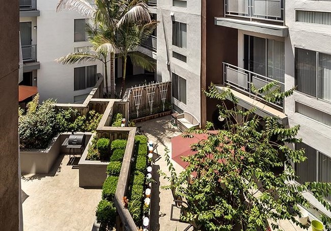 Courtyard - Fuller-Martel Apartments