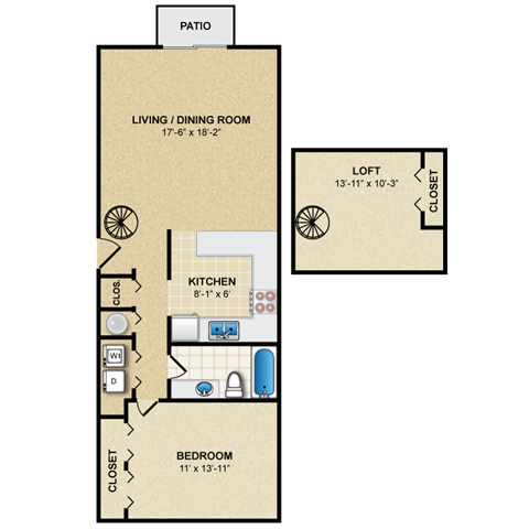 Floorplan - Preston Court Apartment Homes