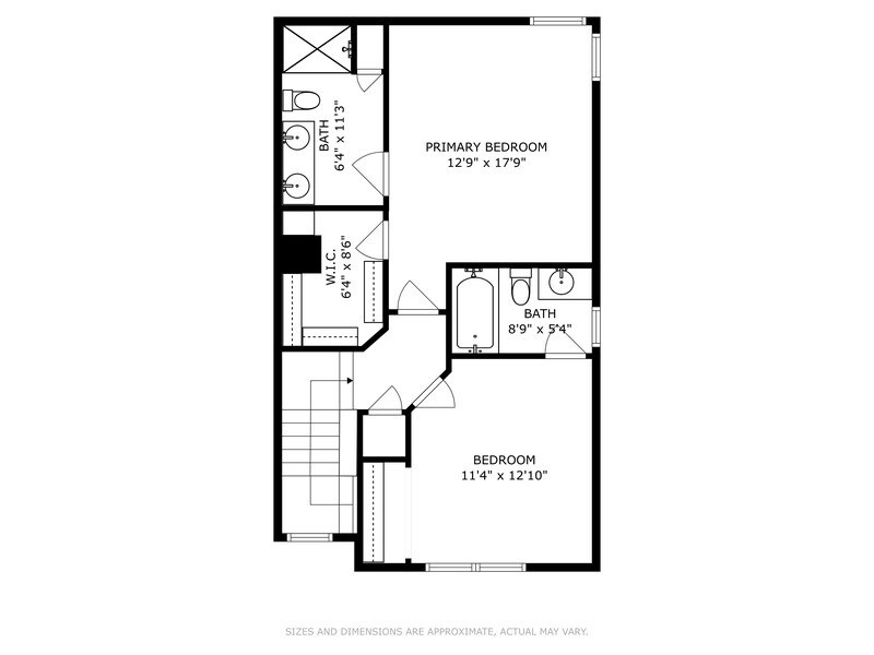 Upper Floor - Floor Plan - 2762 Irving Ave