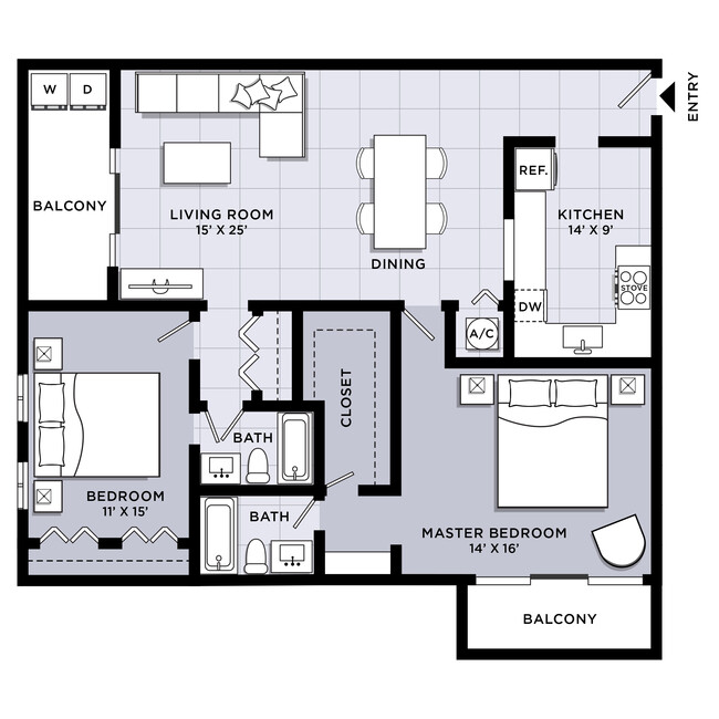 Floorplan - Golfview Flats