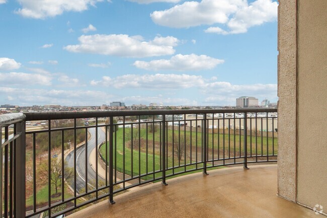 Private balcony with sweeping city and field views - The Easton Downers Grove