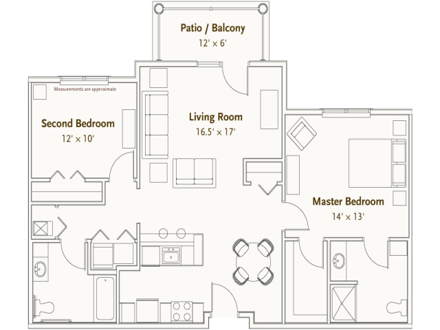 Williamsburg | 2 Bed / 2 Bath - Hearthstone Village - Senior Living