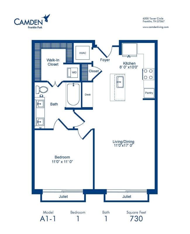 Floorplan - Camden Franklin Park