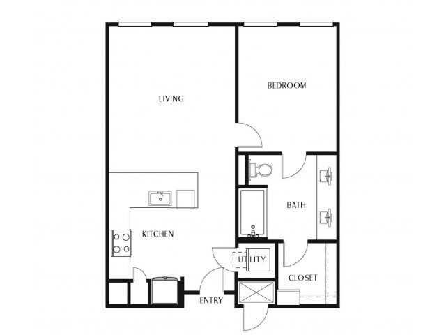 694 square feet one bedroom apartment in Plano with convenient commutes to endless eateries and entertainment. - Instrata