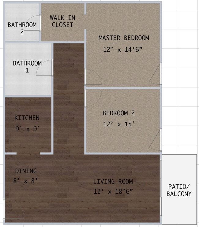 955 sq ft - WestShore Apartments