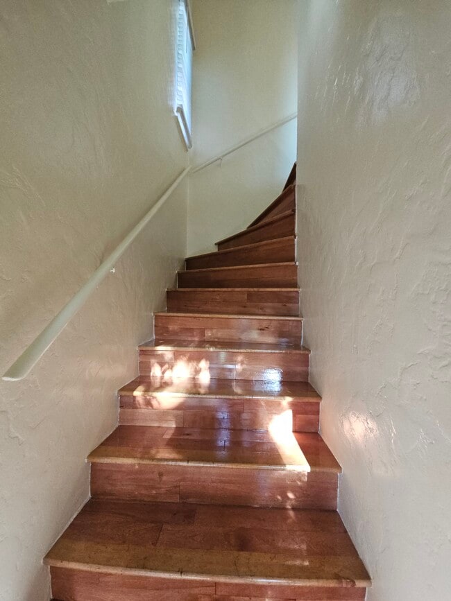 Spiral staircase to unit - 504 N Sweetzer Ave
