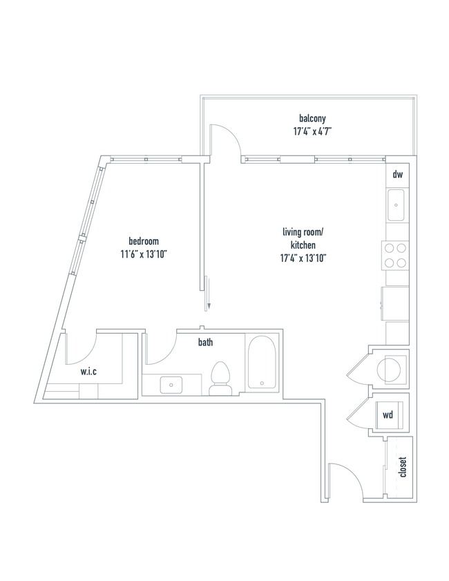 Floorplan - XThe Dartmouth North Hills Apartments