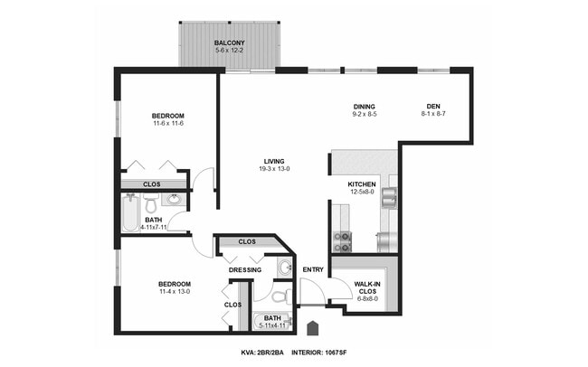 Floorplan - Kaposia Valley Apartments