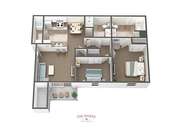 Floorplan - Fox Pointe Apartments