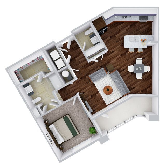 Dali 1F | 1 bed / 1.5 bath - The Alloro at University Groves