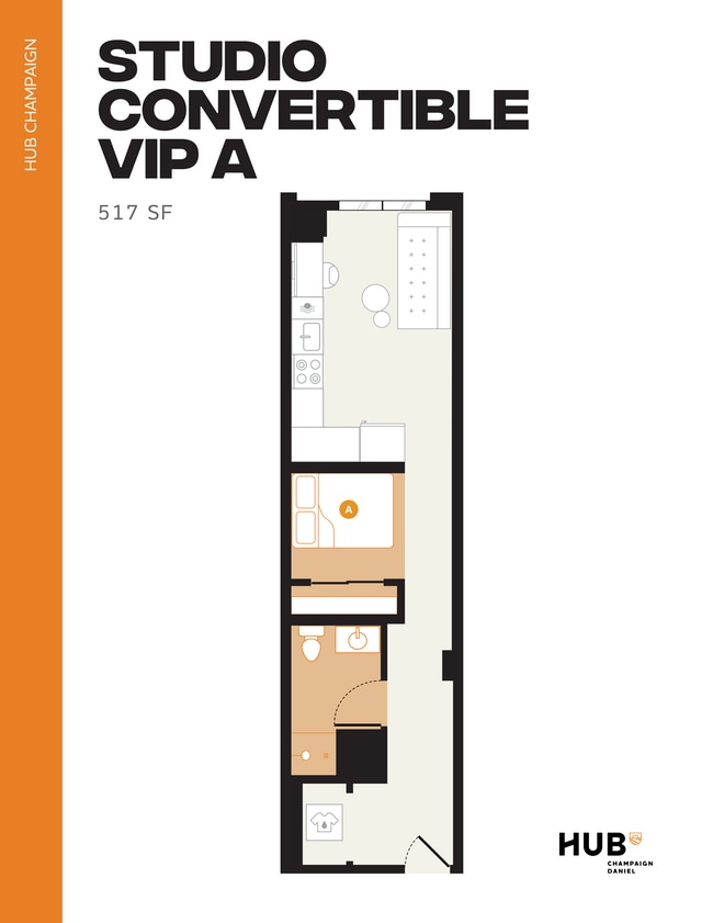 Studio Convertible VIP A - Hub Champaign