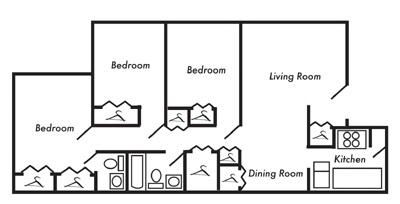 3BR/1.5BA - Autumn Trace Apartments