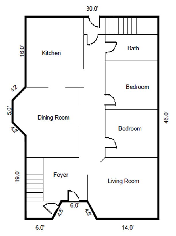 Floor Plan - Main floor - 68 Park Ave