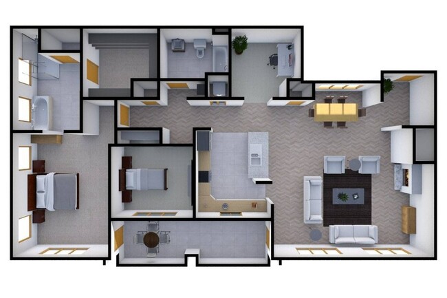 Floorplan - Riviera Coast Apartments